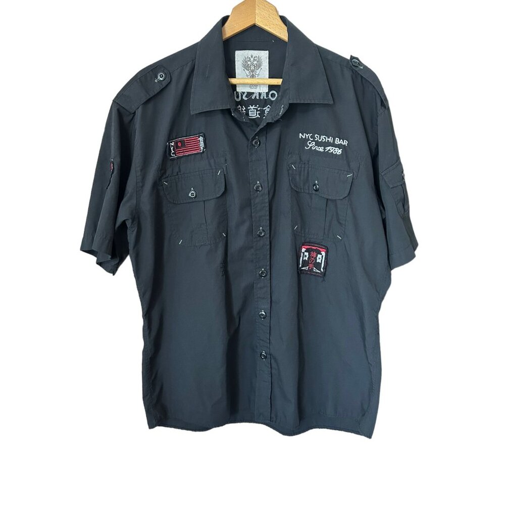 Beyond the limit Black NYC Sushi Bar Patch Shirt Utility Patches